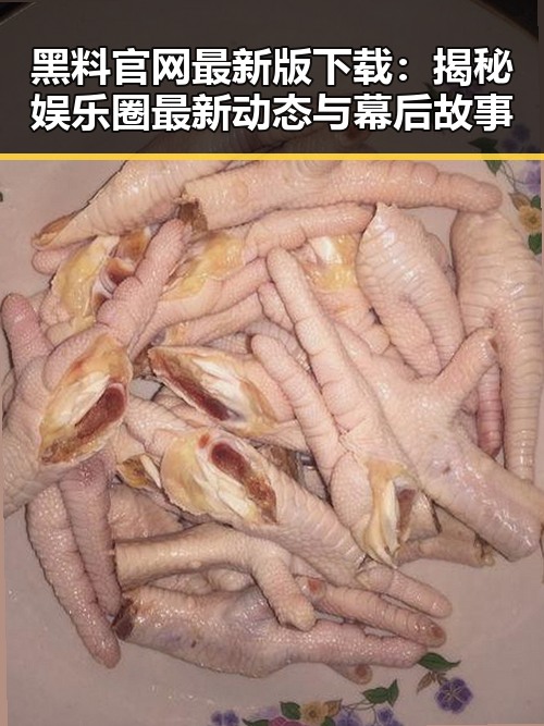 黑料 官网最新版下载：揭秘娱乐圈最新动态与幕后故事
