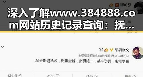 深入了解www.384888.com网站历史记录查询：抚顺市用户的便利工具