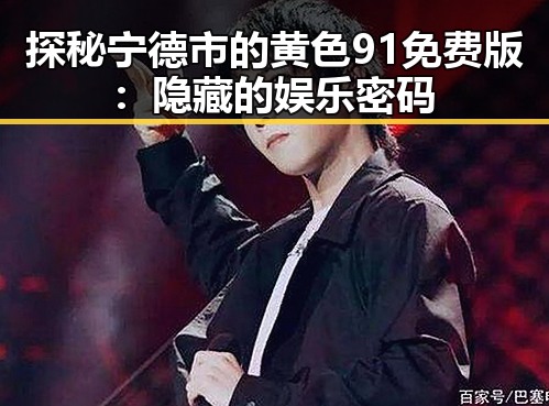 探秘宁德市的黄色91免费版：隐藏的娱乐密码