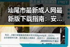 汕尾市最新成人网最新版下载指南：安全与选择并重