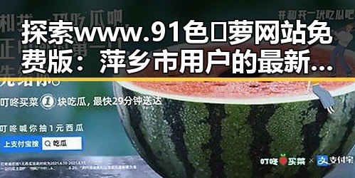 探索 www.91色😍萝网站免费版：萍乡市用户的最新体验