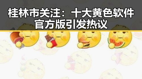 桂林市关注：十大黄色软件官方版引发热议