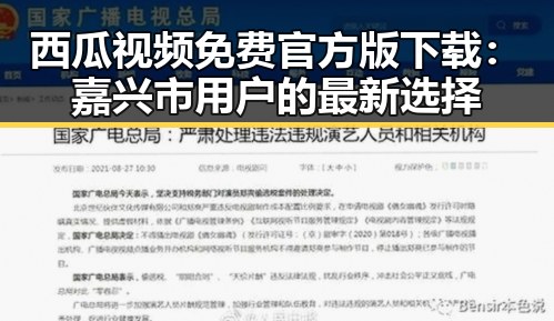 西瓜视频免费官方版下载：嘉兴市用户的最新选择
