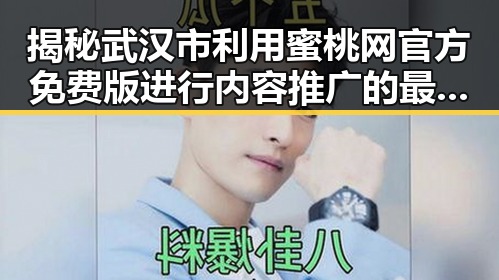 揭秘武汉市利用蜜桃网官方免费版进行内容推广的最新动态