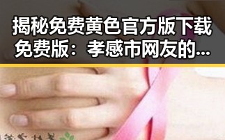 揭秘免费黄色官方版下载免费版：孝感市网友的新选择