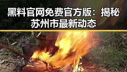 黑料 官网免费官方版：揭秘苏州市最新动态