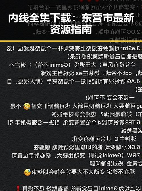 内线全集下载：东营市最新资源指南