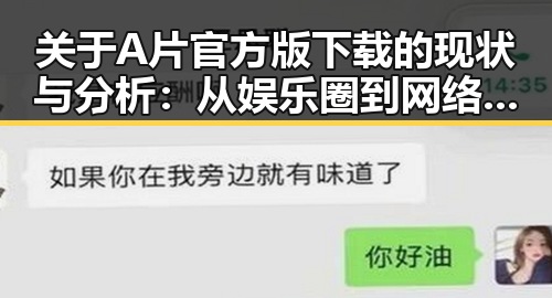 关于A片官方版下载的现状与分析:从娱乐圈到网络需求的背后
