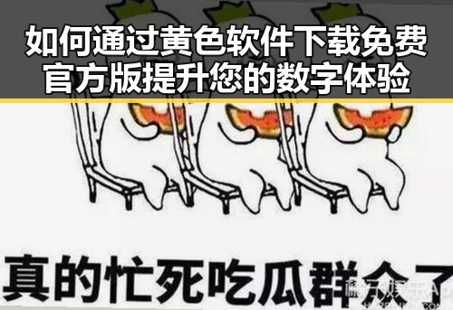 如何通过黄色软件下载免费官方版提升您的数字体验