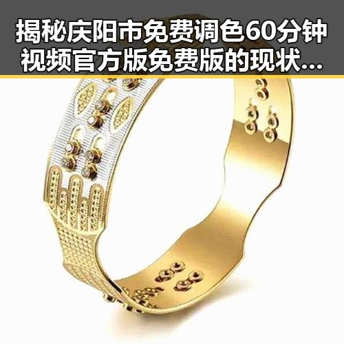 揭秘庆阳市免费调色60分钟视频官方版免费版的现状与探索