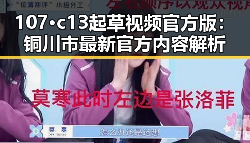 107·c13起草视频官方版：铜川市最新官方内容解析