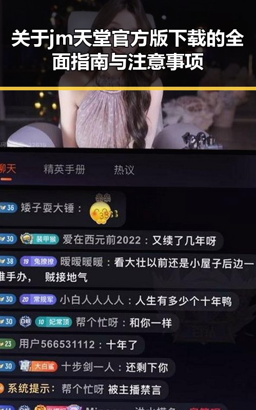 关于jm天堂官方版下载的全面指南与注意事项