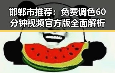 邯郸市推荐：免费调色60分钟视频官方版全面解析