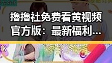 擼擼社免费看黄 视频官方版：最新福利解析