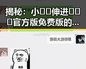 揭秘:小🐔🐔伸进🈲🔞🔞官方版免费版的真实体验与争议