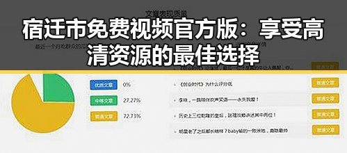 宿迁市免费视频官方版：享受高清资源的最佳选择
