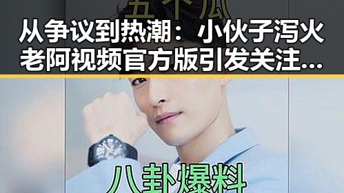 从争议到热潮：小伙子泻火老阿视频官方版引发关注的背后变化