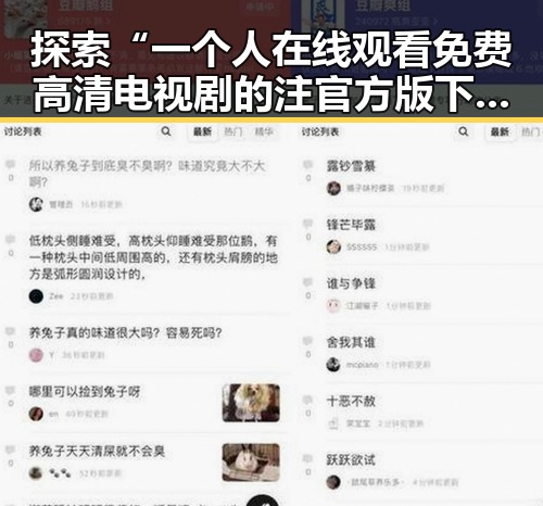 探索“一个人在线观看免费高清电视剧的注官方版下载”的现状与发展