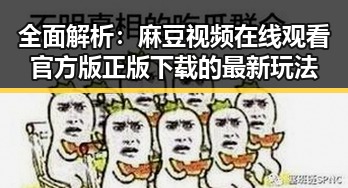 全面解析：麻豆视频在线观看官方版正版下载的最新玩法