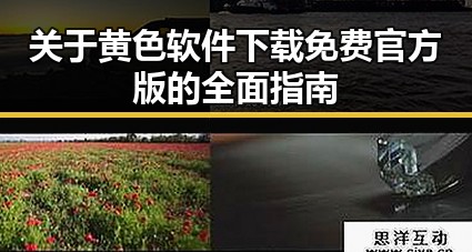 关于黄色软件下载免费官方版的全面指南