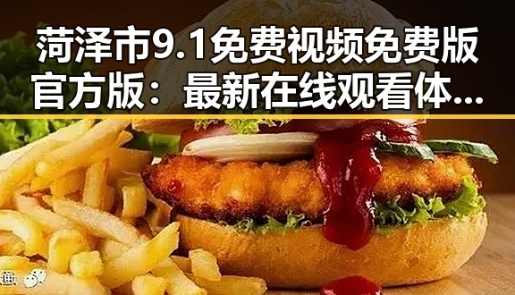 菏泽市9.1免费视频免费版官方版：最新在线观看体验全解析