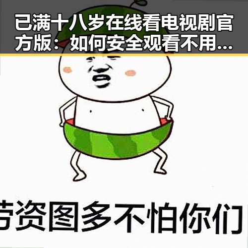 已满十八岁在线看电视剧官方版:如何安全观看不用担忧
