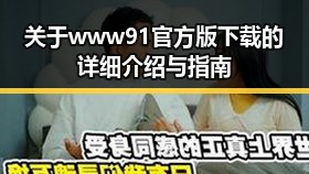 关于www91官方版下载的详细介绍与指南