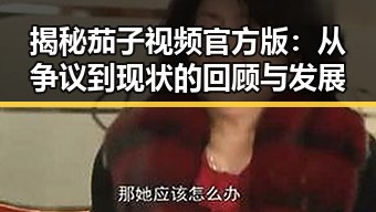 揭秘茄子视频官方版:从争议到现状的回顾与发展