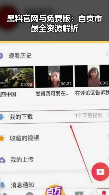 黑料 官网与免费版:自贡市最全资源解析