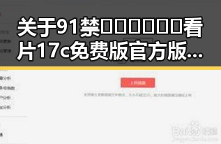 关于91禁🍆🍑🔞❌❌❌看片17c免费版官方版的详细介绍与使用指南