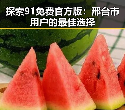 探索91免费官方版：邢台市用户的最佳选择