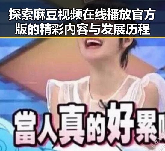 探索麻豆视频在线播放官方版的精彩内容与发展历程