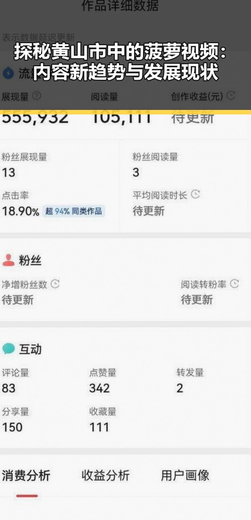 探秘黄山市中的菠萝视频：内容新趋势与发展现状