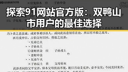 探索91网站官方版：双鸭山市用户的最佳选择