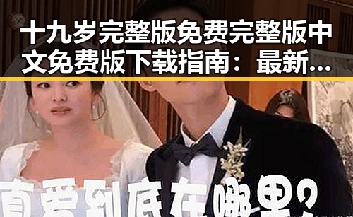 十九岁完整版免费完整版中文免费版下载指南：最新资源介绍
