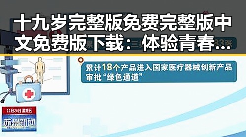 十九岁完整版免费完整版中文免费版下载：体验青春的精彩瞬间