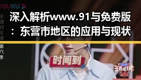 深入解析 www.91与免费版：东营市地区的应用与现状
