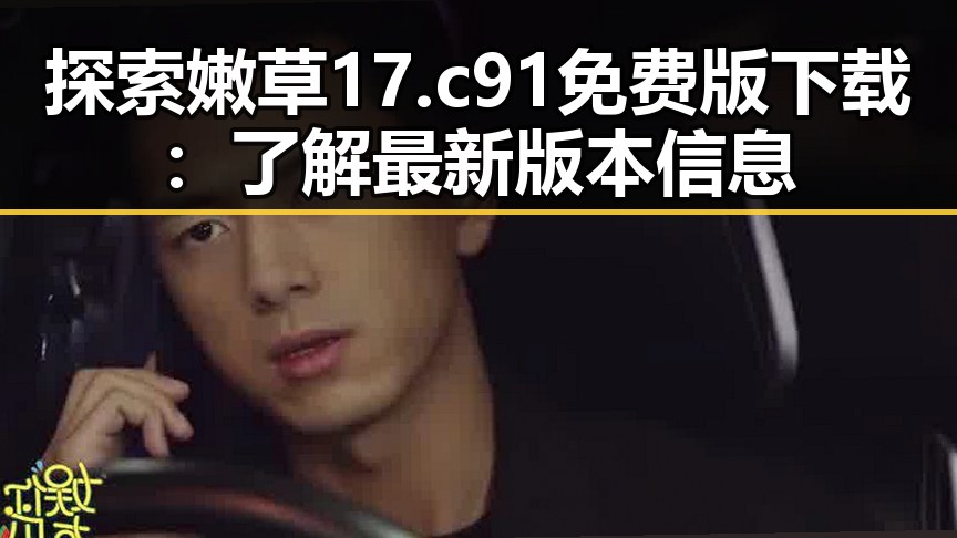 探索嫩草17.c 91免费版下载:了解最新版本信息