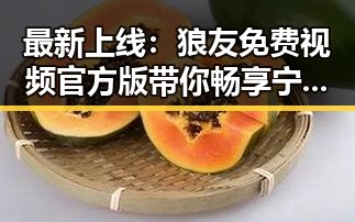 最新上线：狼友免费视频官方版带你畅享宁德市的精彩内容