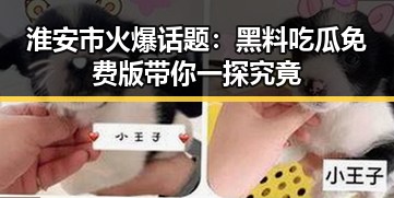 淮安市火爆话题：黑料吃瓜免费版带你一探究竟