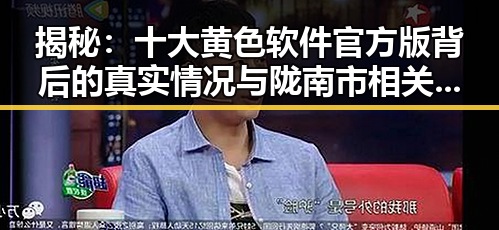 揭秘：十大黄色软件官方版背后的真实情况与陇南市相关分析