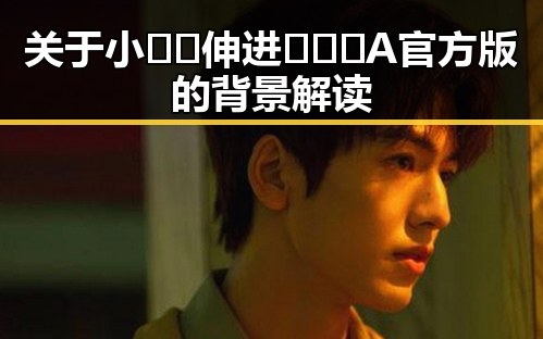 关于小🐔🐔伸进🈲🔞🔞A官方版的背景解读