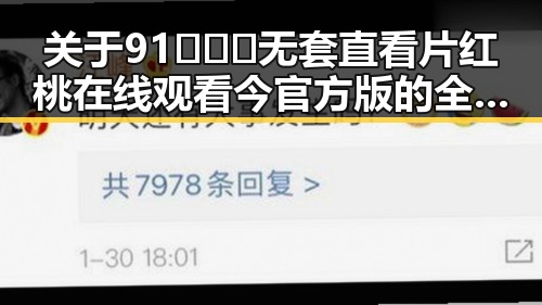 关于91❌❌❌无套直看片红桃在线观看今官方版的全面解析