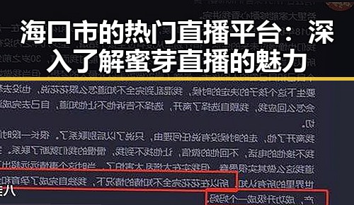 海口市的热门直播平台：深入了解蜜芽直播的魅力