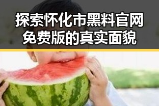 探索怀化市黑料 官网免费版的真实面貌