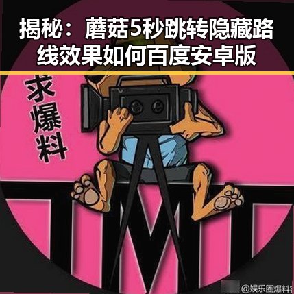 揭秘：蘑菇5秒跳转隐藏路线效果如何百度安卓版