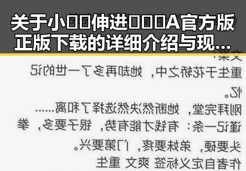 关于小🐔🐔伸进🈲🔞🔞A官方版正版下载的详细介绍与现状分析