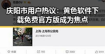 庆阳市用户热议：黄色软件下载免费官方版成为焦点
