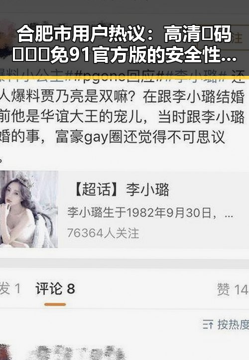 合肥市用户热议:高清🈚码🔞❌♋免91官方版的安全性与实用性分析
