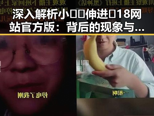 深入解析小🐔🐔伸进🈲18网站官方版:背后的现象与反差
